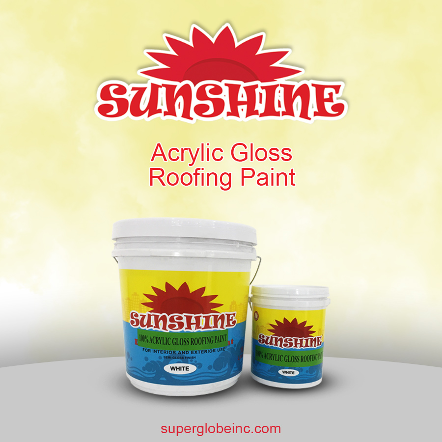 Sunshine 100% Acrylic Gloss Roofing Paint